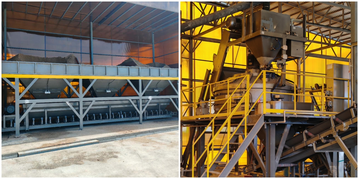 The intelligent batching system for the QS1300 series concrete block production line, supplied by Qunfeng Machinery to a client in Kazakhstan, Central Asia QS1300 সিরিজের কংক্রিট ব্লক উত্পাদন লাইনের জন্য বুদ্ধিমান ব্যাচিং সিস্টেম, কাজাখস্তান, মধ্য এশিয়ার একজন ক্লায়েন্টকে কুনফেং মেশিনারি সরবরাহ করেছে