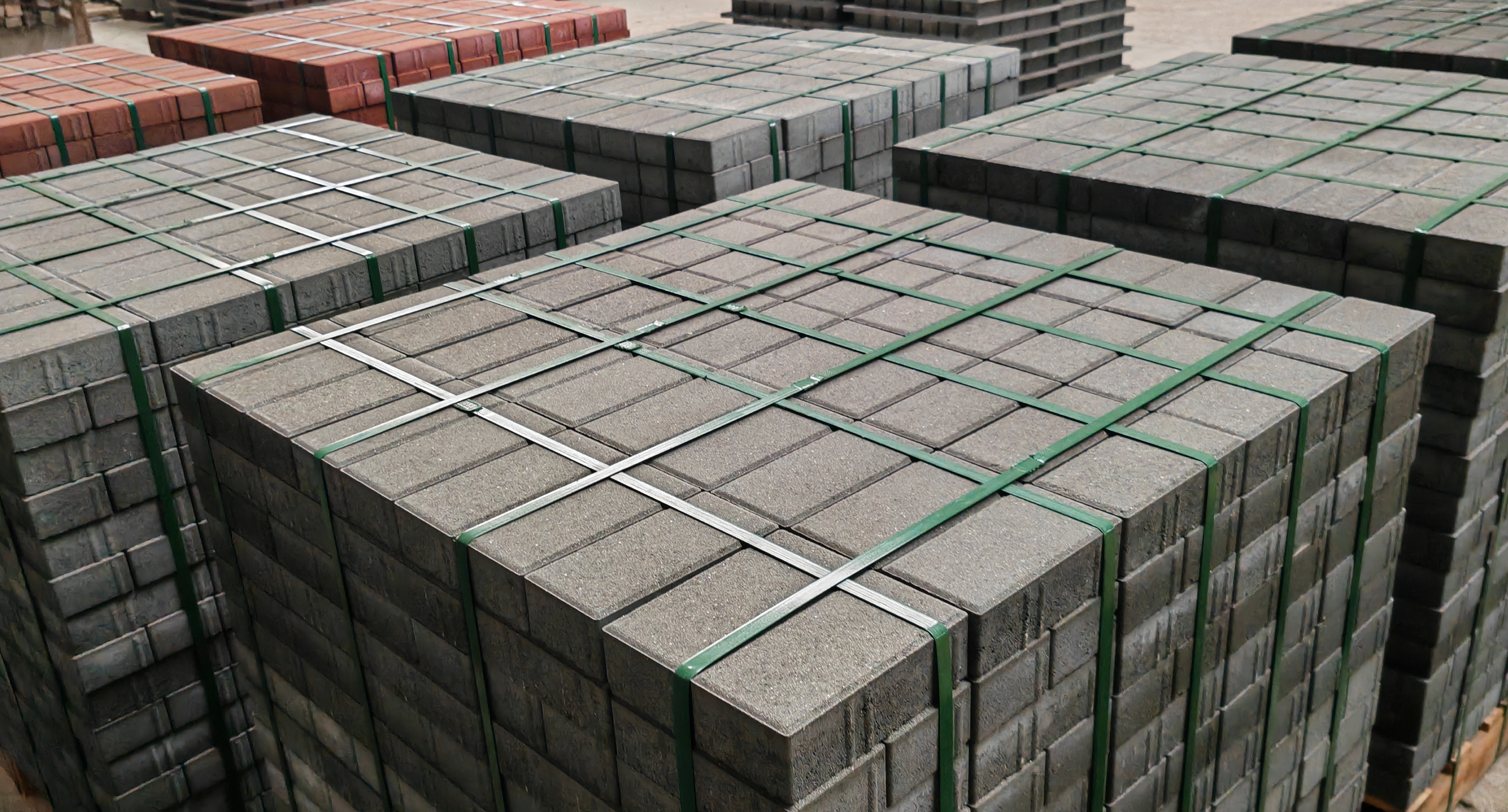 Eco-friendly Green Concrete Pavers পরিবেশ বান্ধব সবুজ কংক্রিট পেভার গুয়াংডং-এর কুনফেং দ্বারা নির্মিত