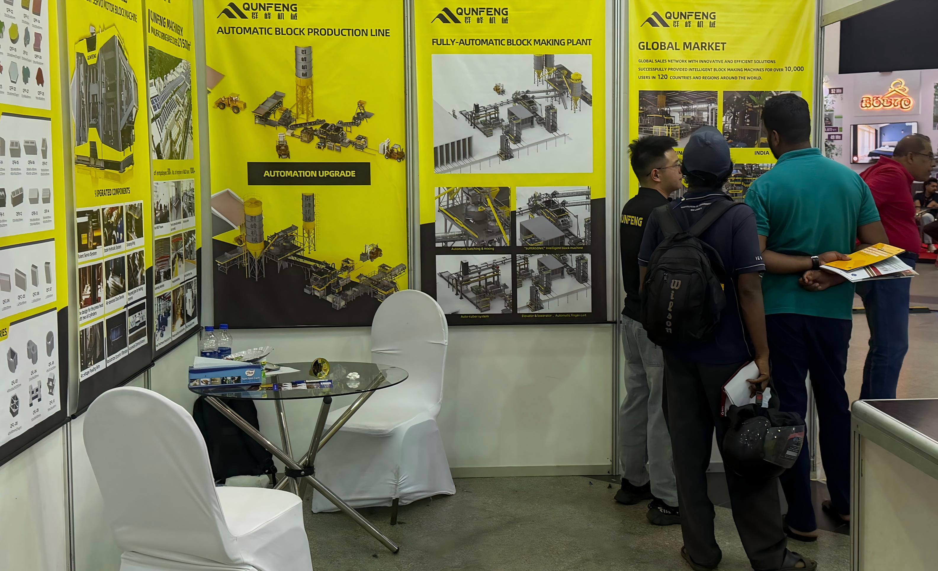 Customers from South Asia have shown keen interest in Qunfeng Machinery’s concrete product production lines. দক্ষিণ এশিয়ার গ্রাহকরা কুনফেং মেশিনারির কংক্রিট পণ্য উৎপাদন লাইনে গভীর আগ্রহ দেখিয়েছেন।