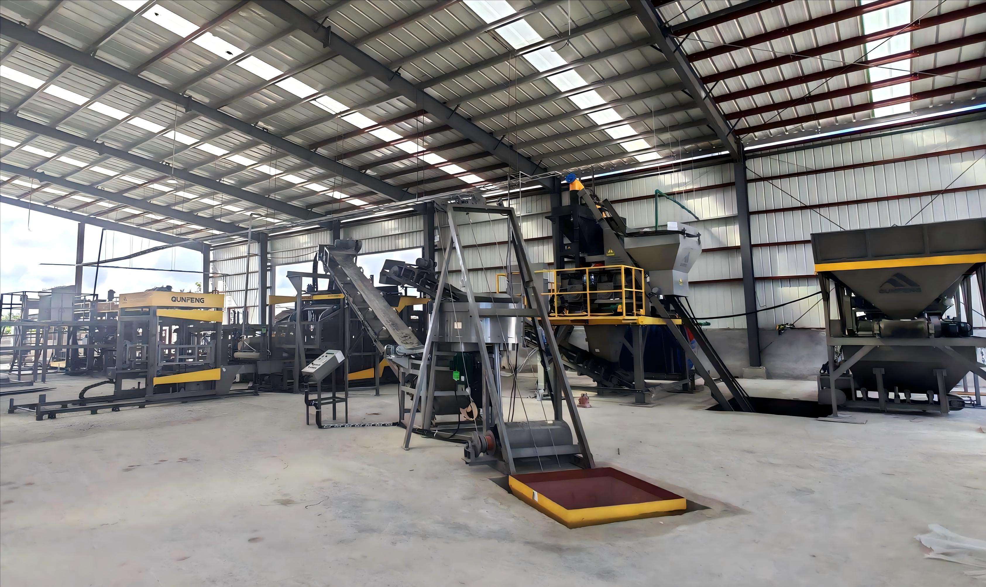 The QS series concrete product production line, customized for the South American environment, delivers high efficiency through high productivity and low failure rates. QS সিরিজের কংক্রিট পণ্য উত্পাদন লাইন, দক্ষিণ আমেরিকার পরিবেশের জন্য কাস্টমাইজ করা, উচ্চ উত্পাদনশীলতা এবং কম ব্যর্থতার হারের মাধ্যমে উচ্চ দক্ষতা প্রদান করে।
