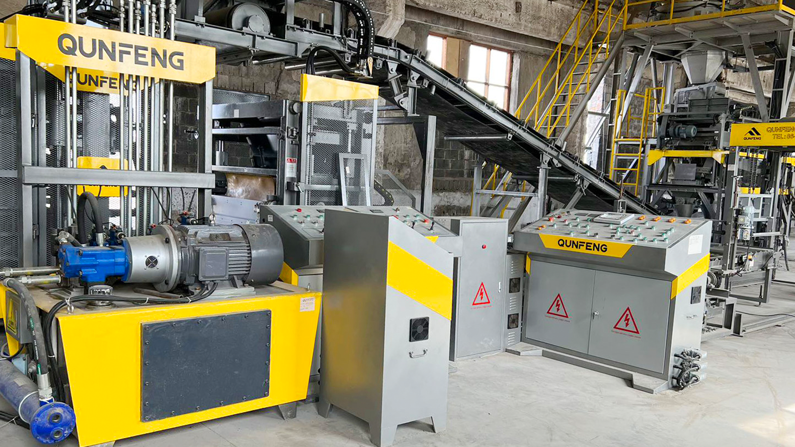 QS1300 USSURIYSK এ স্বয়ংক্রিয় ব্লক উত্পাদন লাইন