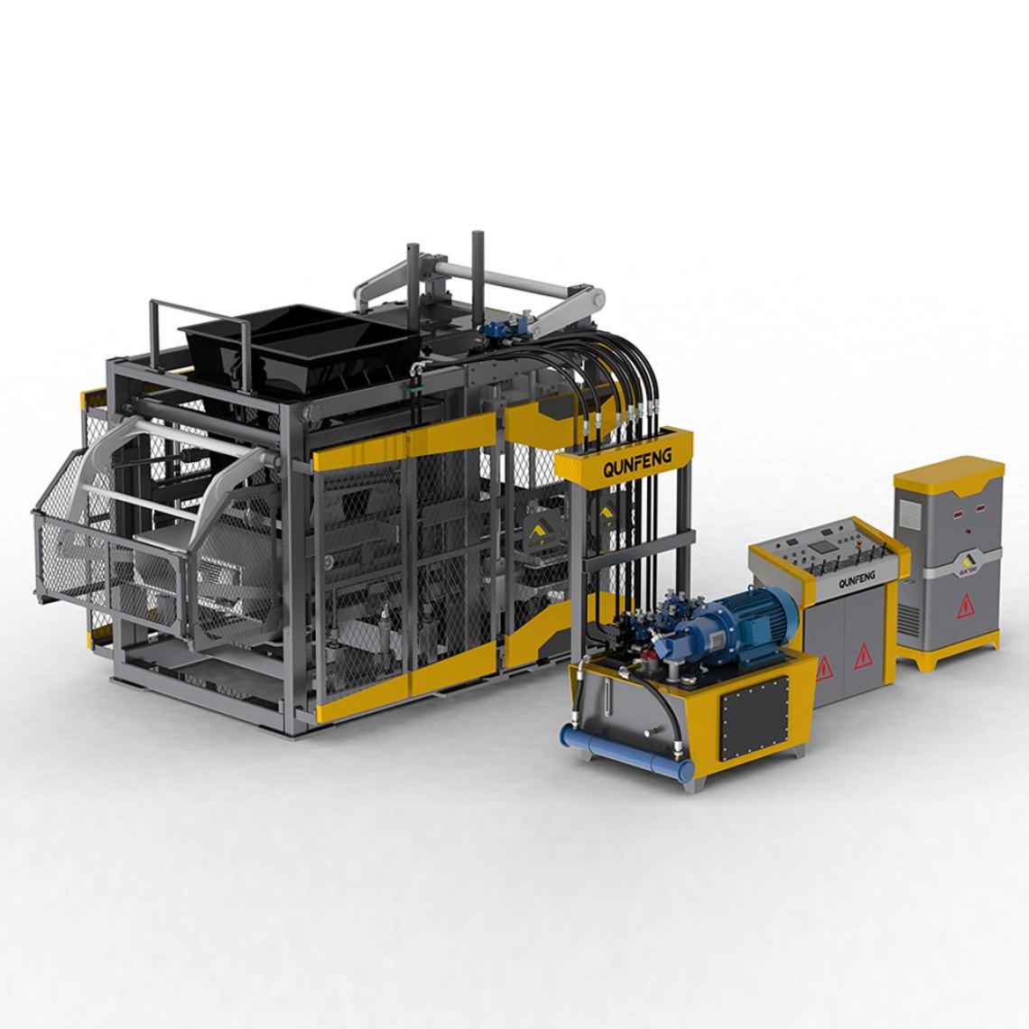 Qunfeng কংক্রিট ইট মেশিন QS1500