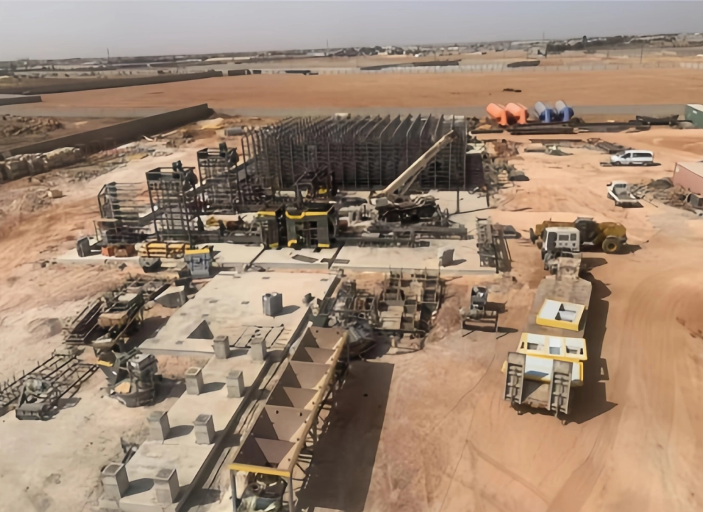 লিবিয়া-সুপার বৃহত বহুমুখী কংক্রিট পণ্য উত্পাদন লাইন 